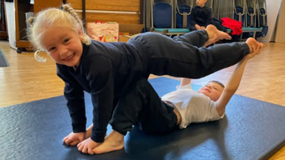 girl in PE class